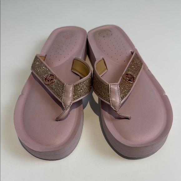 Michael Kors Pink and Gold Sandals Size 10 Women's - Picture 1 of 7